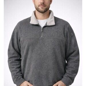 Foot Locker 1/4 Zip Men’s Fleece Mock Neck Pullover Size XL Zippered Arm Pocket